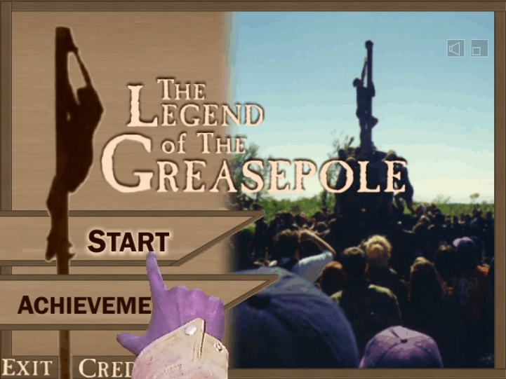 Legend of the Greasepole Title Screen