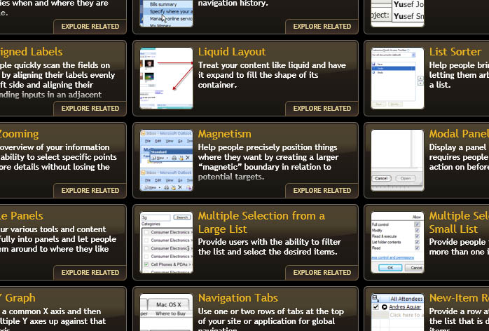 'Quince' UX Pattern Explorer