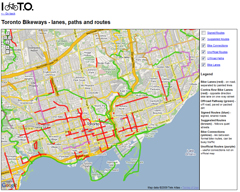 Toronto Cycling Map