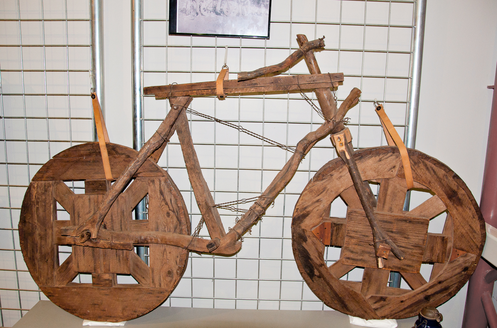 wooden wheel bike