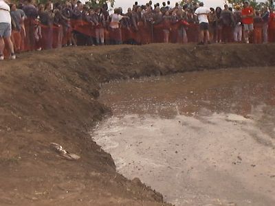 Mud at the pit